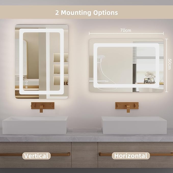 Vonios veidrodis su LED apšvietimu - Image 5