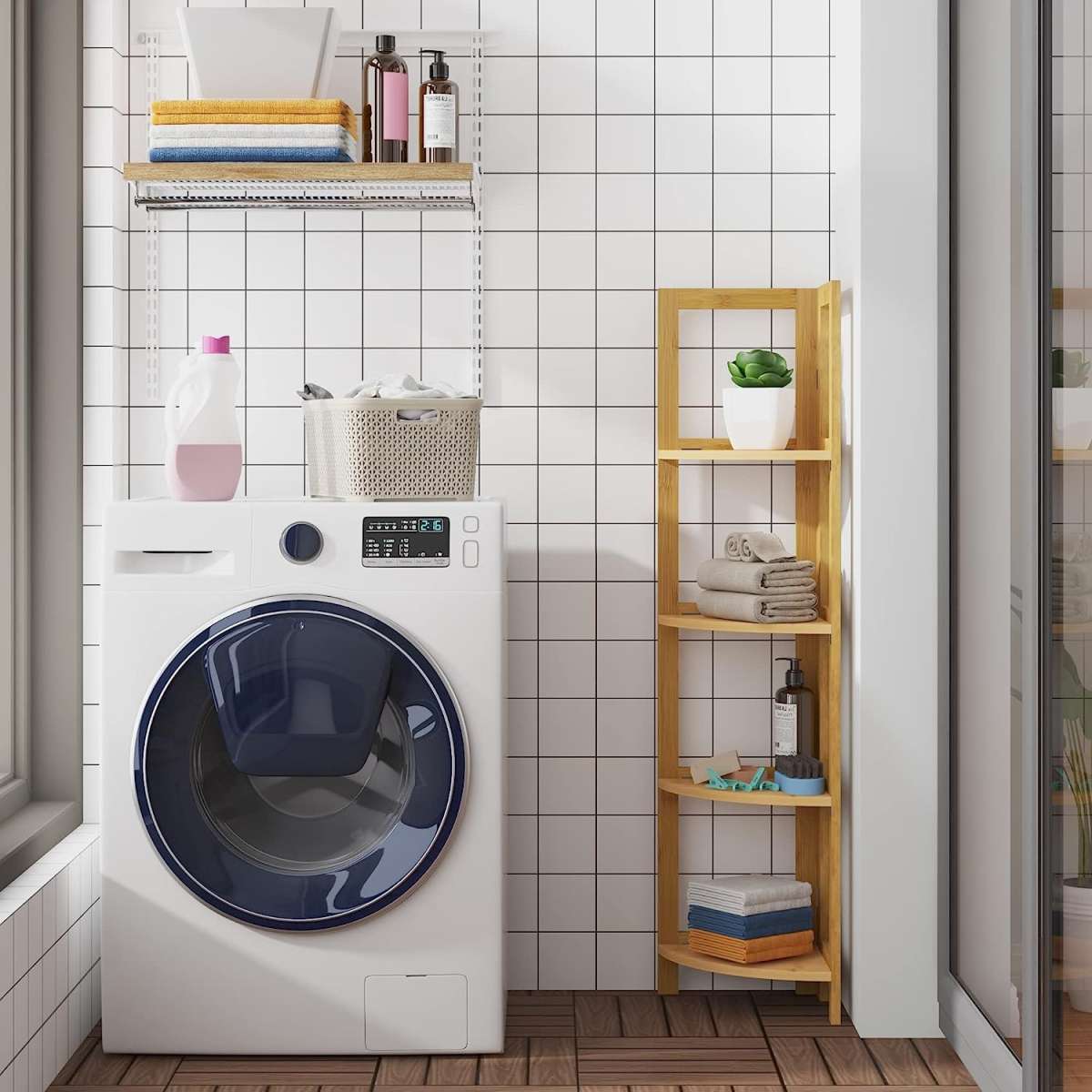 Sulankstoma bambukinė lentyna - Image 2