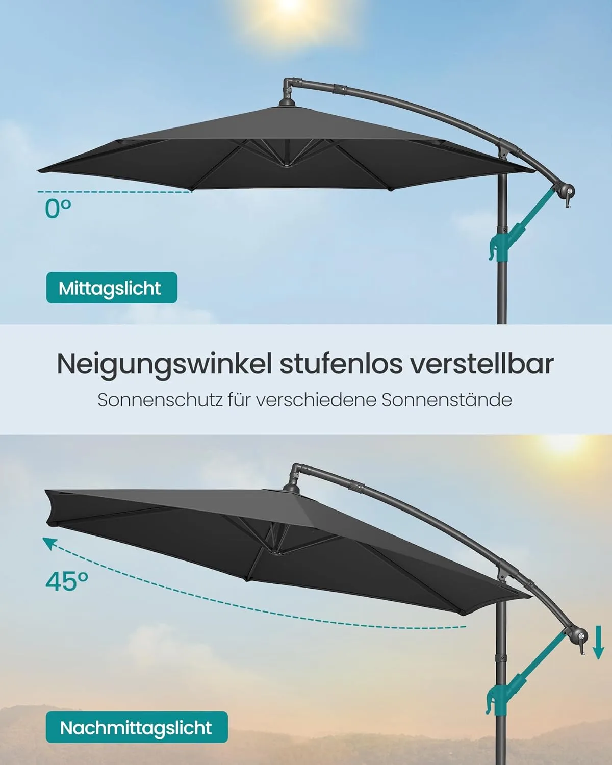 300 cm sodo skėtis su stovu - Image 4