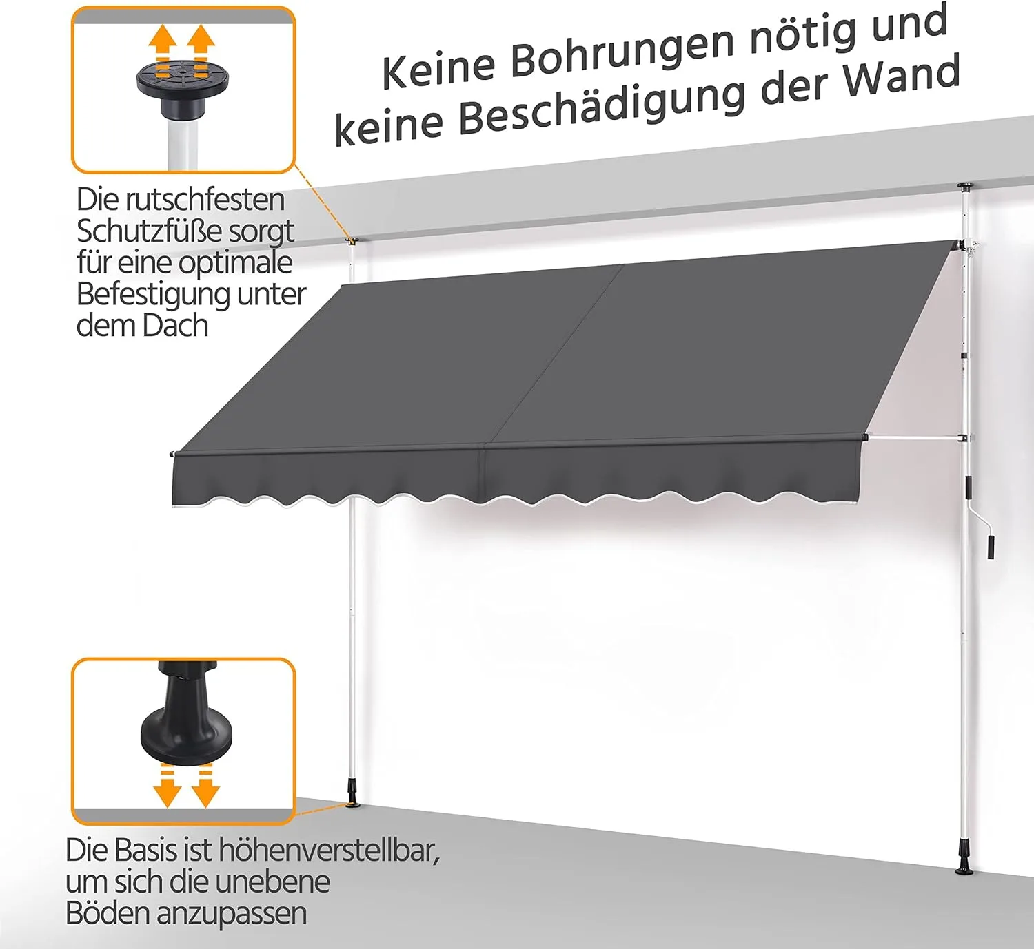 Ištraukiama markizė be gręžimo 300cm - Image 8