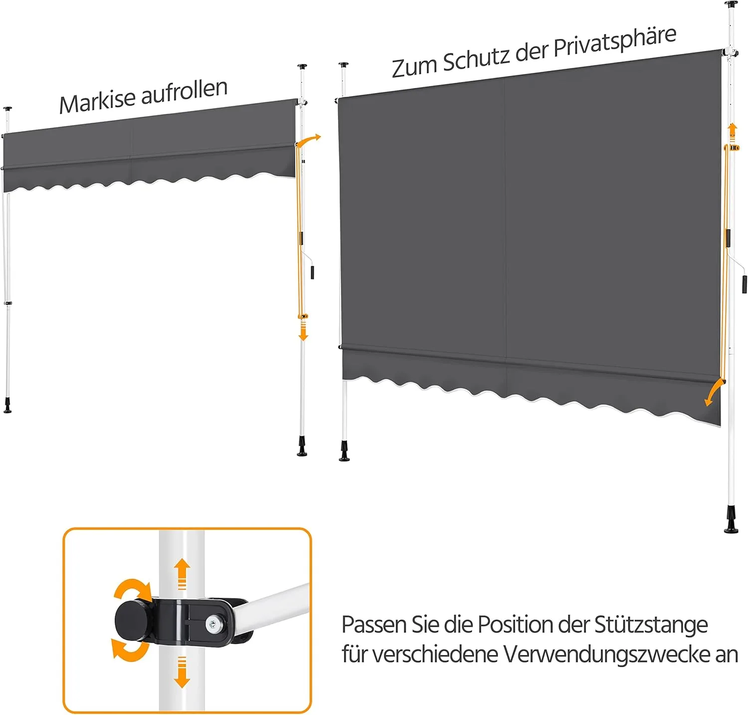 Ištraukiama markizė be gręžimo 300cm - Image 7