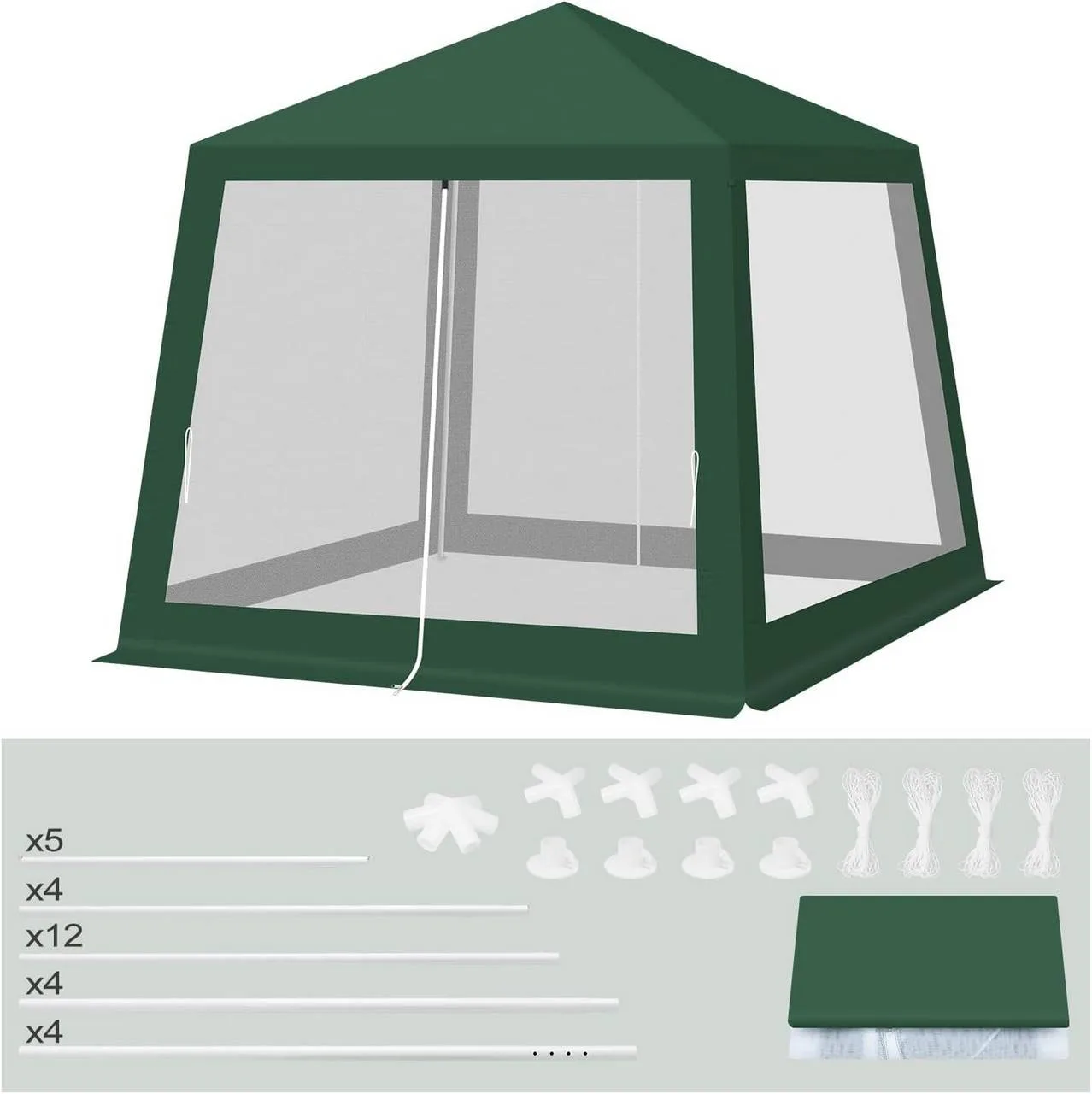 Sodo pavėsinė su tinkleliais nuo uodų 3 × 3 m - Image 9