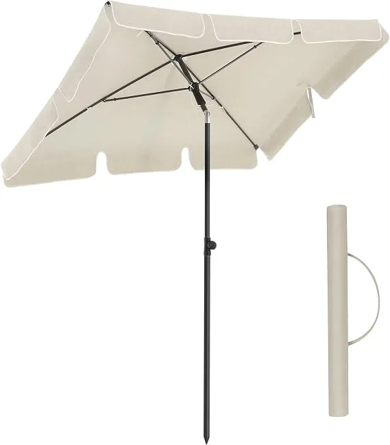 Stačiakampis balkono skėtis nuo saulės 200 × 125 cm