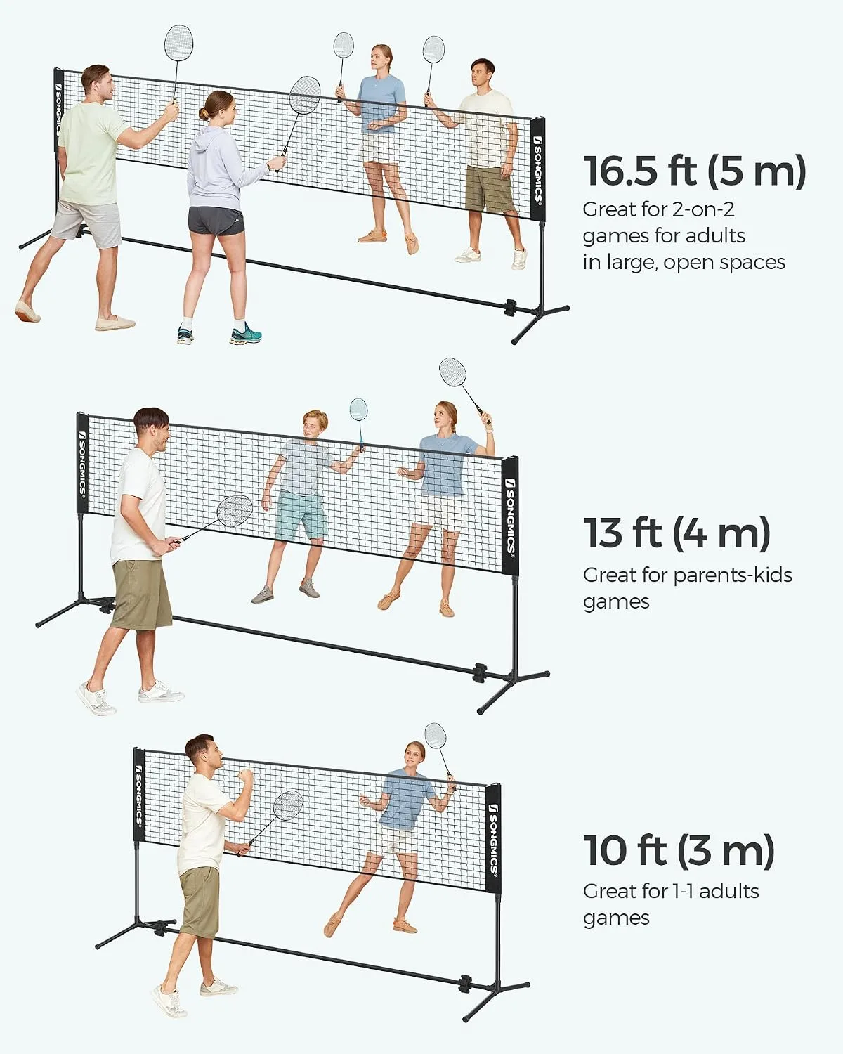 Reguliuojamas sporto tinklas badmintonui - Image 8