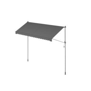 Pritvirtinama markizė nuo saulės 400 × 120 cm – antracito spalvos